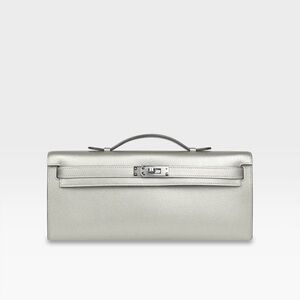 Hermès - Kelly Cut - Argent Chevre Chamkilight